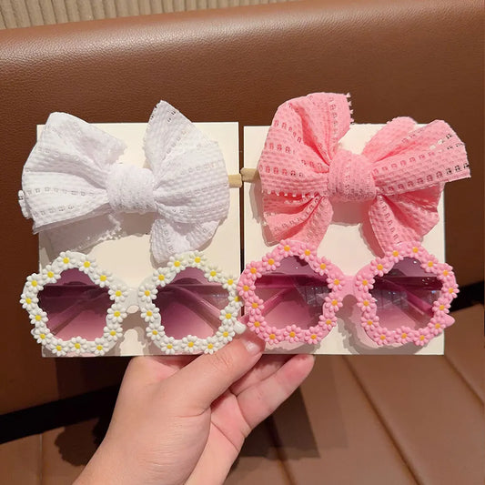 Fascia per Capelli con Fiocco Bambina — 6 Colori, Taglia Unica