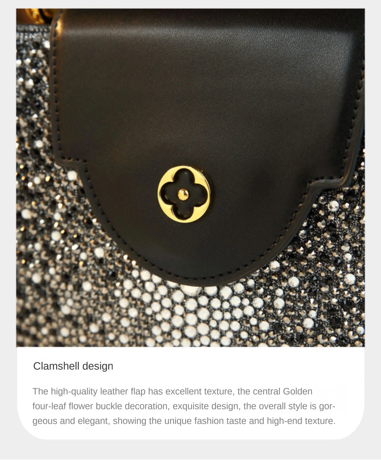Borse da donna con diamanti alla moda di lusso 2025 Nuova borsa a tracolla piccola con lettera a V Borse a conchiglia in vera pelle