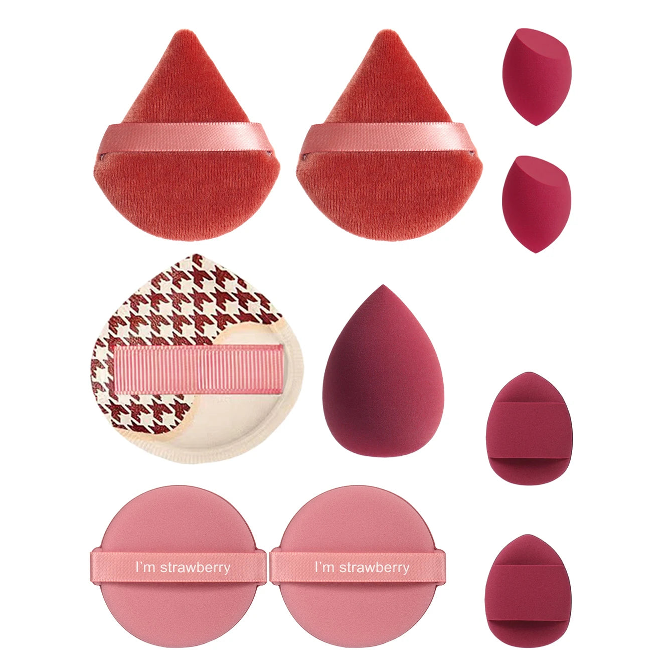 Tamponi per Trucco in Poliuretano 12cm – Set da 10 a 60 Pezzi, BB Cream e Fondotinta