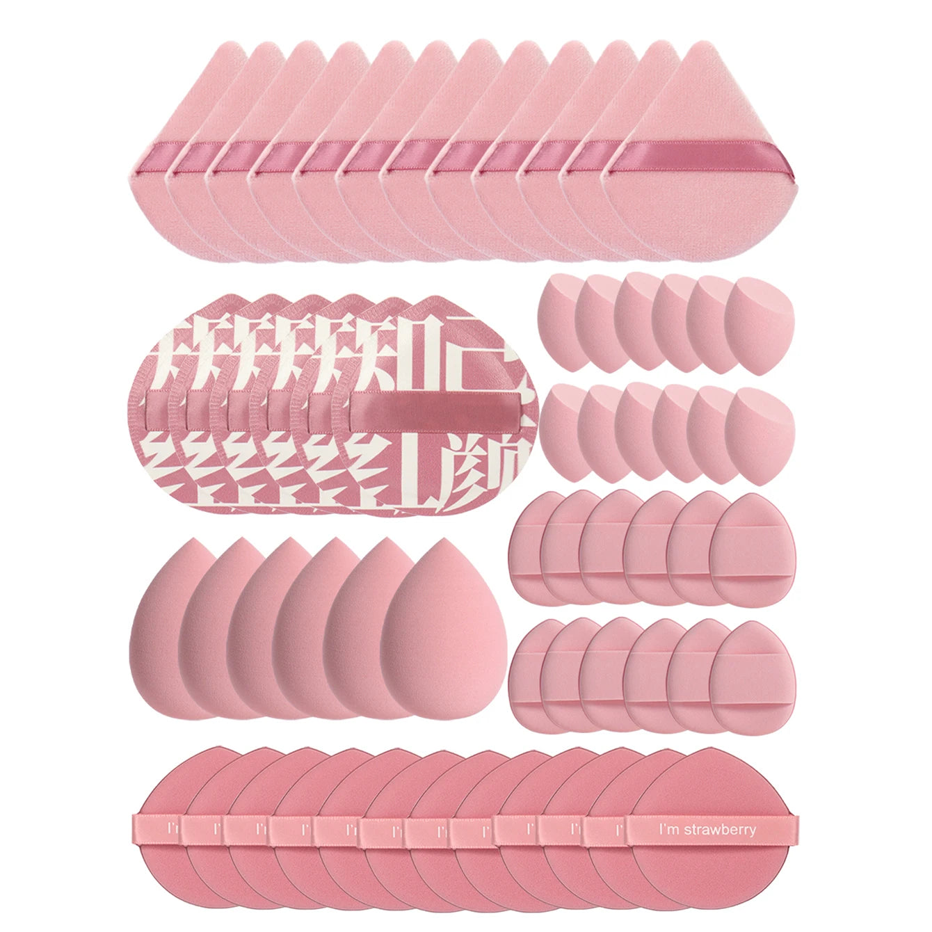 Tamponi per Trucco in Poliuretano 12cm – Set da 10 a 60 Pezzi, BB Cream e Fondotinta