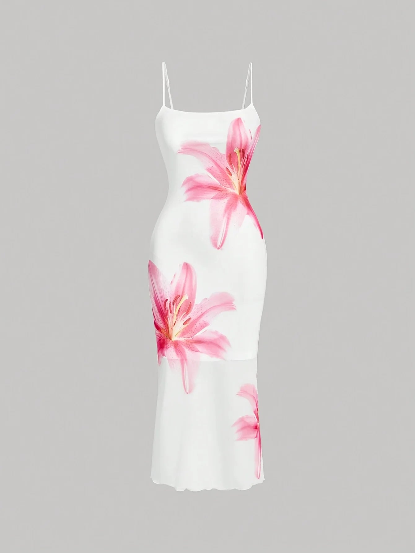 Vestito Estivo Floreale – Abito Lungo Elegante con Stampa Tropicale