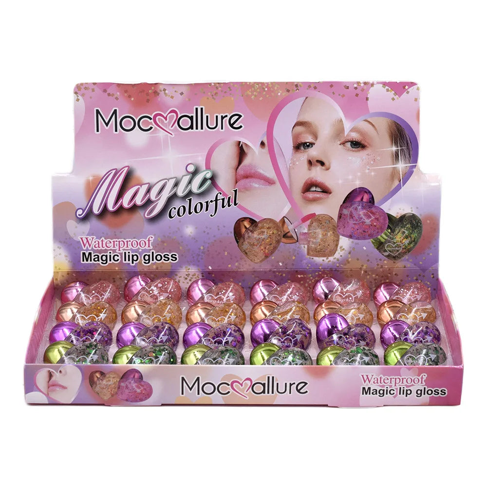 Set 24 Lip Gloss Fruttati – Vitamina E & Miele, Idratanti e Non Appiccicosi