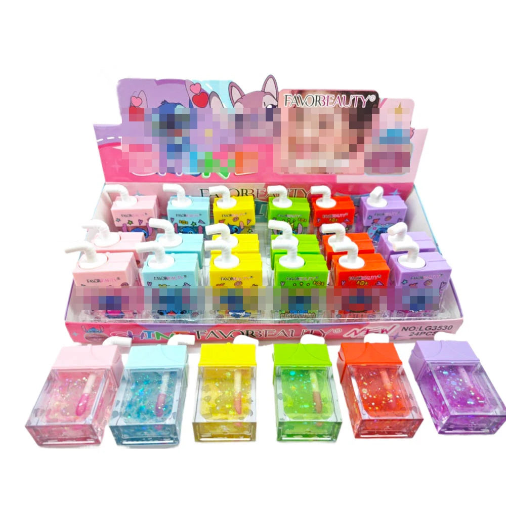Set 24 Lip Gloss Stitch – Con Portachiavi, Waterproof & Lunga Durata