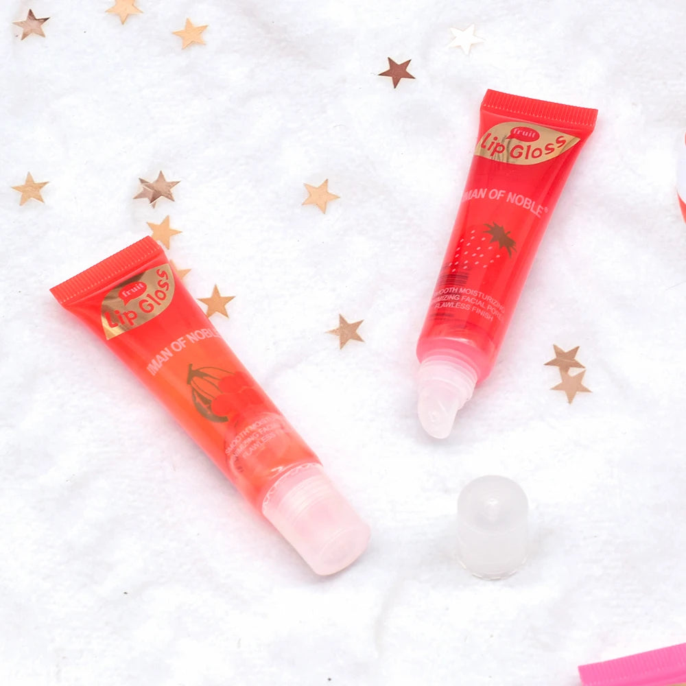 Set 6 Lip Gloss Fruttati – Olio Labbra Rimpolpante Ananas, Fragola & Uva