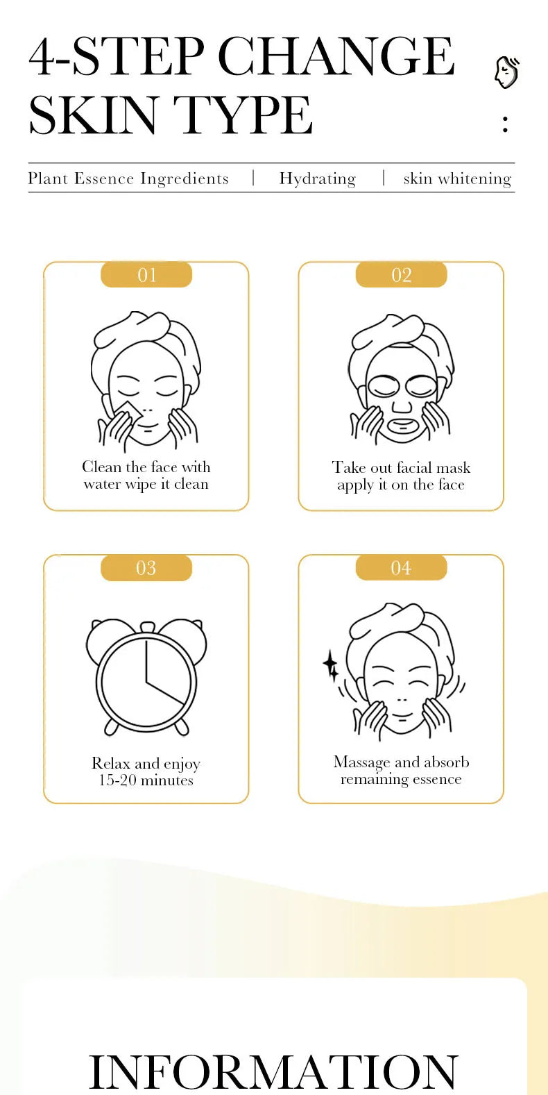 Set 15 Maschere Viso SADOER – Oro 24K, Vitamina C & Acido Ialuronico