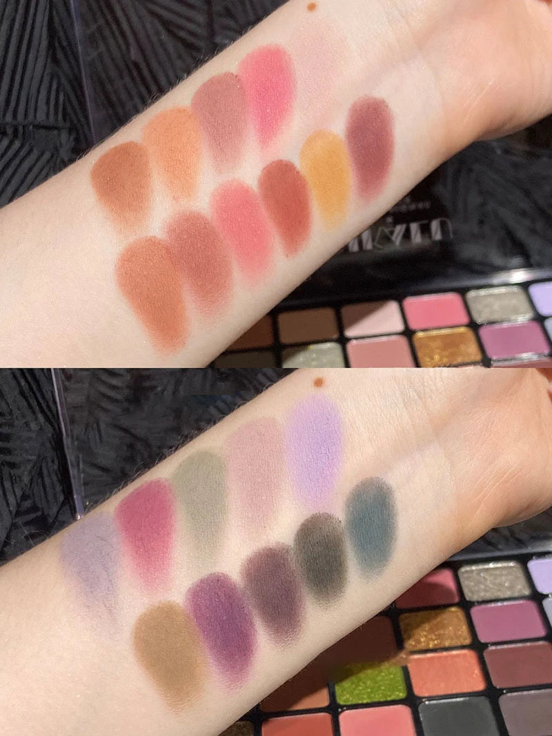 DIKALU Palette Ombretti 40 Colori – Glitter, Opachi e Metallici, Impermeabile