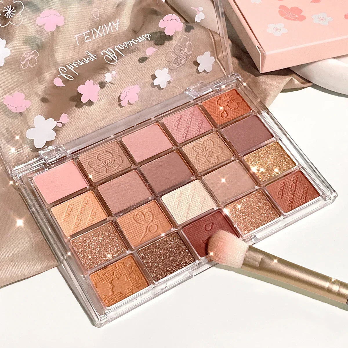 Palette Ombretti Cherry 20 Colori – Glitter, Opachi e Shimmer, Impermeabile