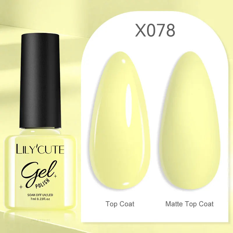 Smalto Gel Semi-Permanente LILYCUTE – 150+ Colori, UV/LED, Lunga Durata 30 Giorni