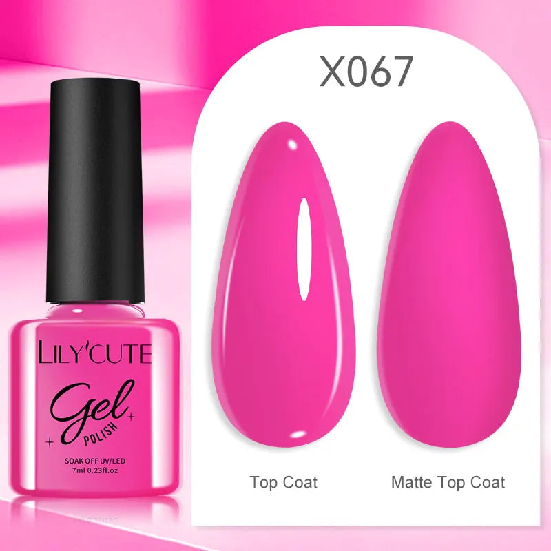Smalto Gel Semi-Permanente LILYCUTE – 150+ Colori, UV/LED, Lunga Durata 30 Giorni