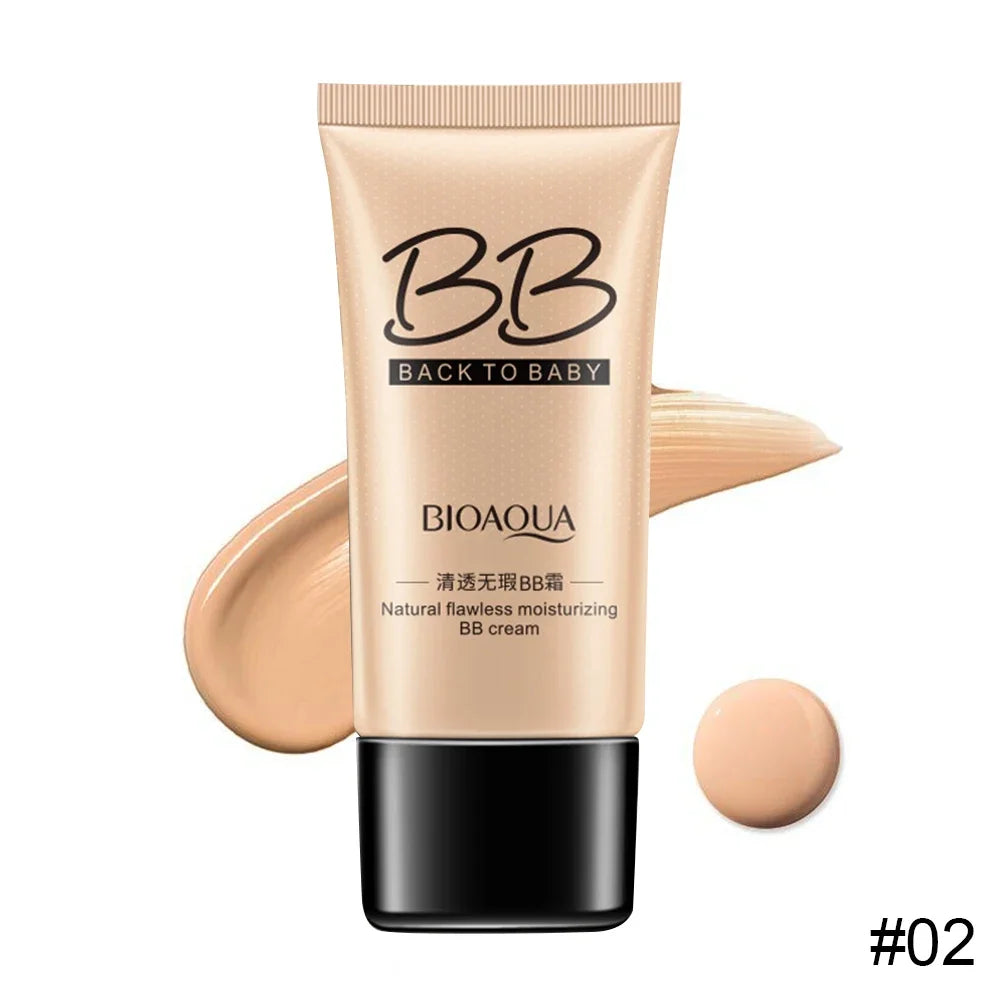 BIOAQUA Fondotinta Liquido BB Cream – Correttore Impermeabile, Illuminante & Sbiancante | Lunga Durata