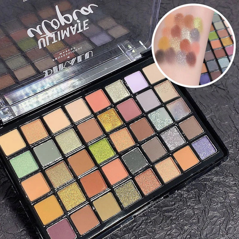 DIKALU Palette Ombretti 40 Colori – Glitter, Opachi e Metallici, Impermeabile
