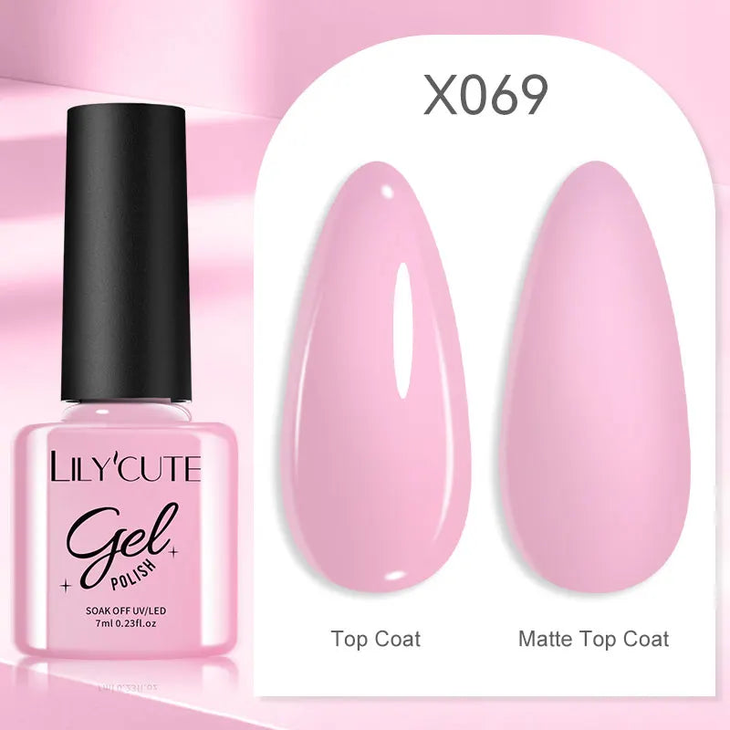 Smalto Gel Semi-Permanente LILYCUTE – 150+ Colori, UV/LED, Lunga Durata 30 Giorni