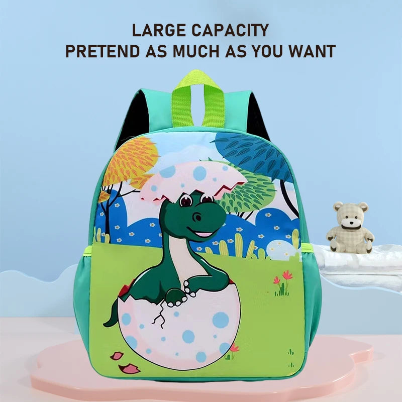 Zaino per Bambini in Nylon con Stampa Animalier – Scuola & Asilo | 4 Colori