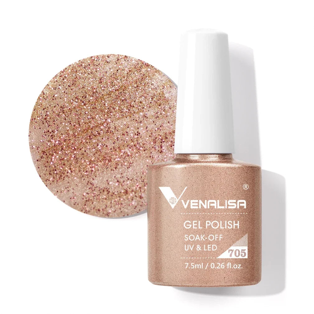 Smalto gel per unghie Venalisa VIP4 SENZA HEMA/TPO Copertura completa Bellissimo smalto semipermanente Soak Off UV LED Gel Smalto per unghie Lacca gel