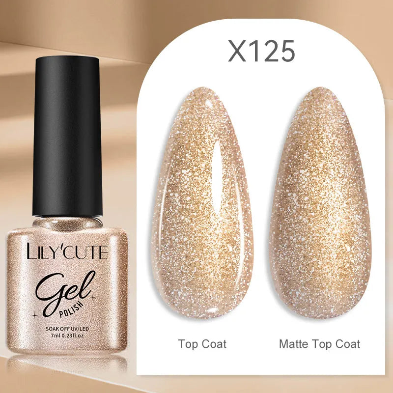 Smalto Gel Semi-Permanente LILYCUTE – 150+ Colori, UV/LED, Lunga Durata 30 Giorni