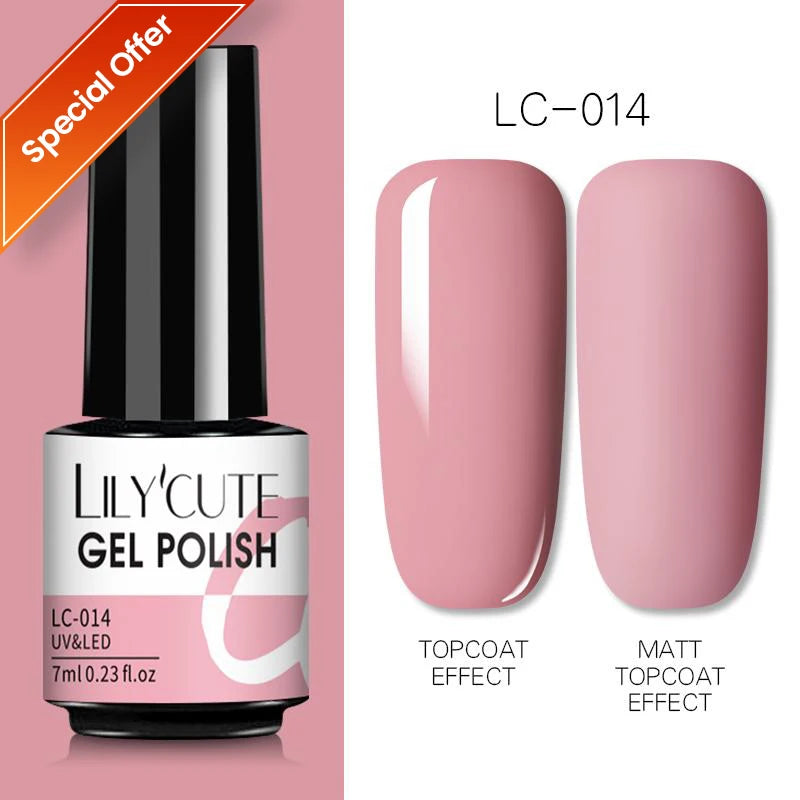 Smalto Gel Semi-Permanente LILYCUTE – 150+ Colori, UV/LED, Lunga Durata 30 Giorni