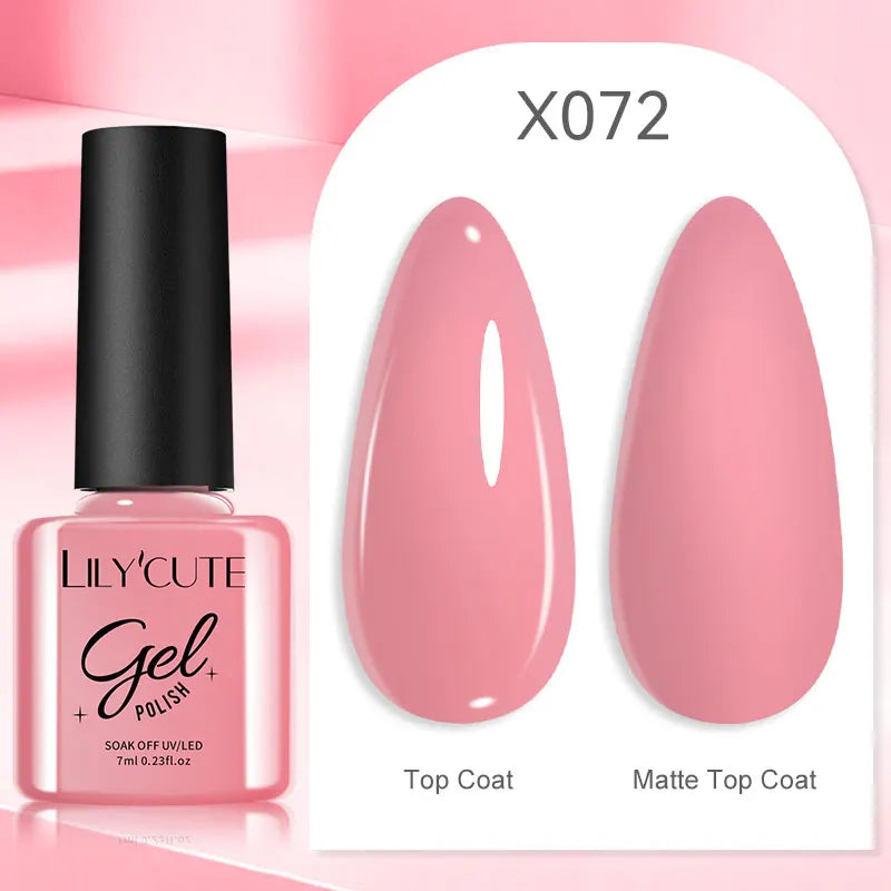 Smalto Gel Semi-Permanente LILYCUTE – 150+ Colori, UV/LED, Lunga Durata 30 Giorni
