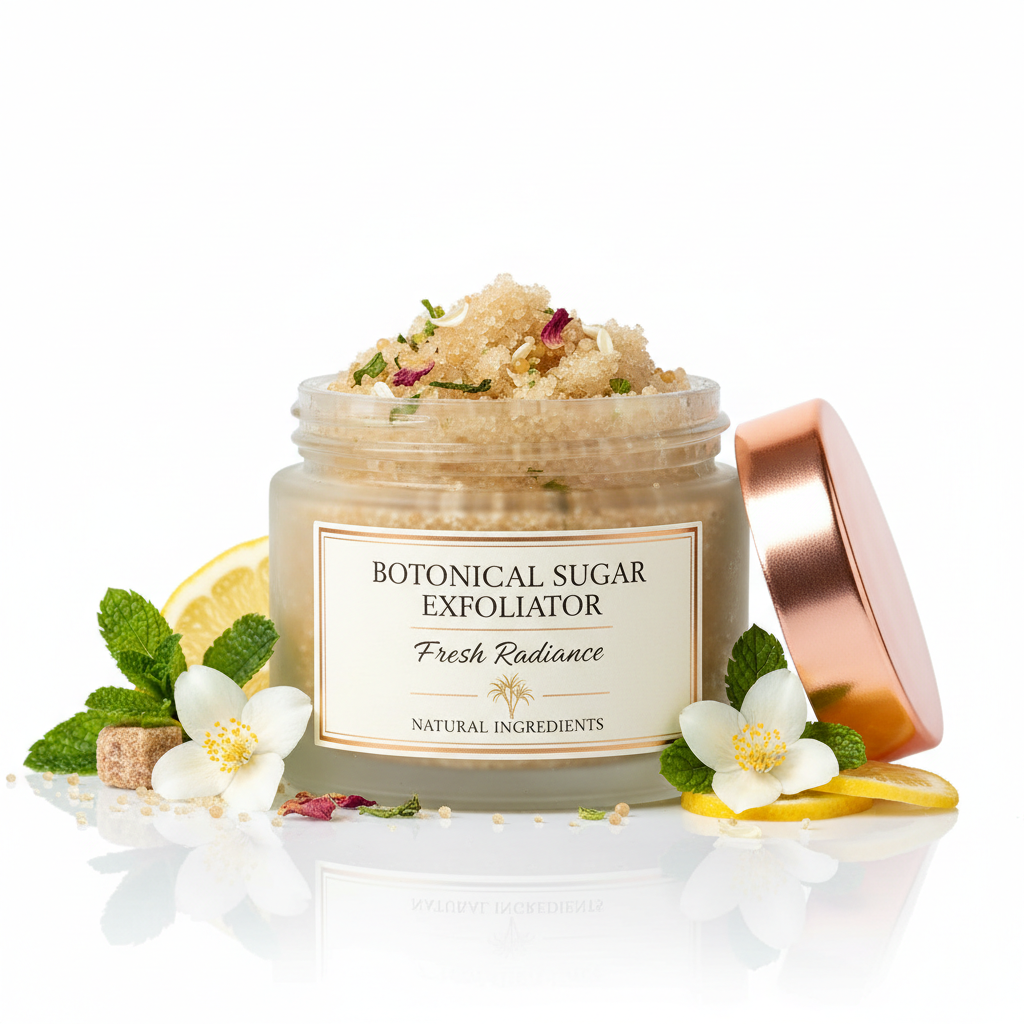 Scrub viso esfoliante con ingredienti naturali