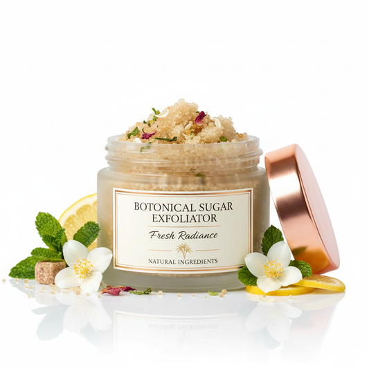 Scrub viso esfoliante con ingredienti naturali