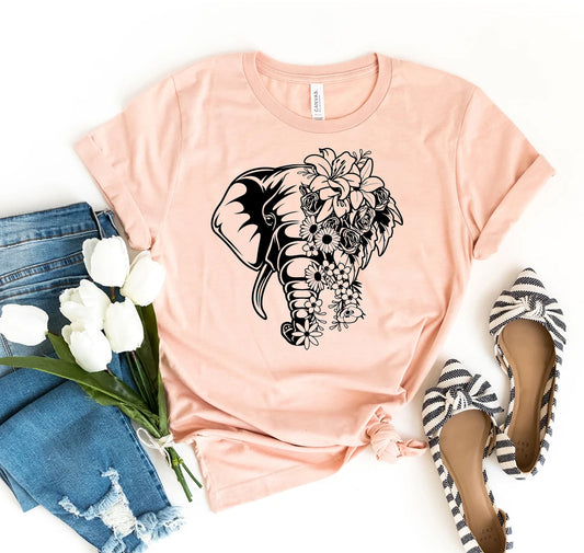 T-Shirt Elefante Unisex – Cotone Premium Combed Ring-Spun | XS-2XL